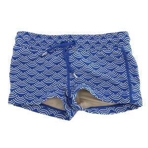 Tea Collection Geometric Blue & White Swim Bottoms‎ Size 2
